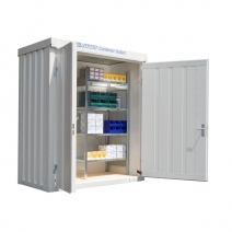Magazyn materiałowy izolowany Fladafi IC1100 2 m², podłoga drewniana